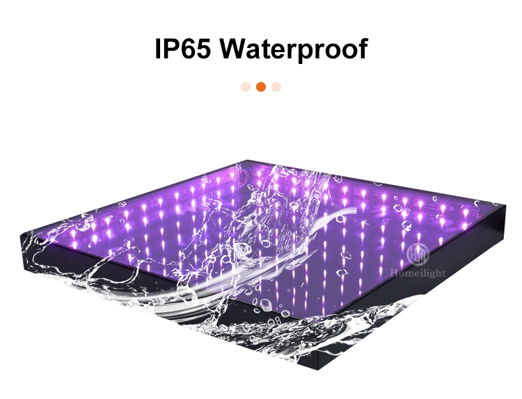 3D Mirror Abyss LED Dance Floor for Night Club Bar Wedding Panel