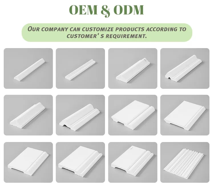 Manufacturer Decorative Skirting Profile PS PVC Flooring Accessories Molding Eco-Friendly Skirting Board