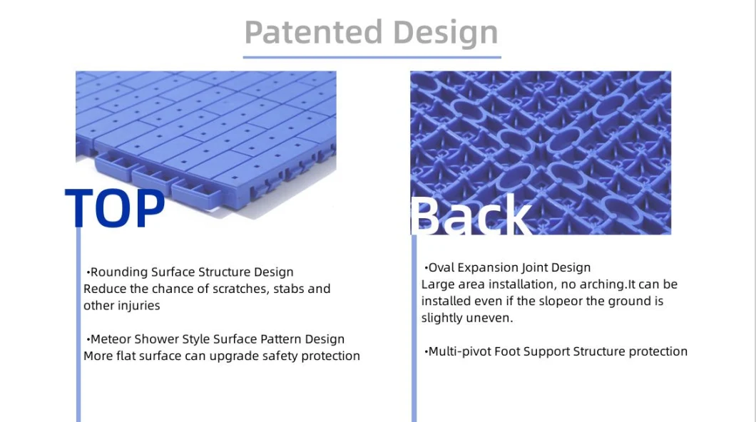 3X3 Interlocking Outdoor Multi-Sports Courts Tiles