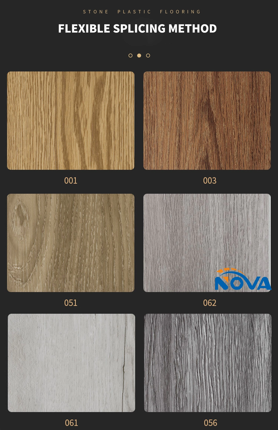 Wear Resistance Anti-Skid Real Wood Grain Plastic PVC Vinyl Spc Flooring