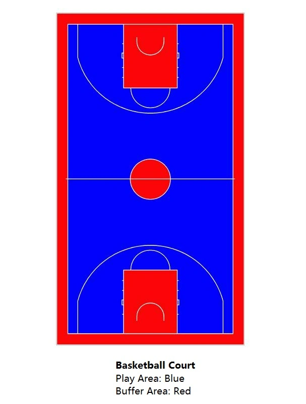 Basketball / Volleyball / Table Tennis Court Use PVC Sports Flooring