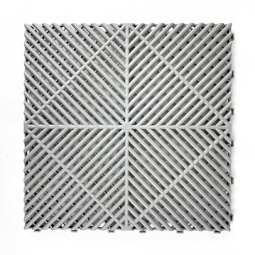 Workshop Garage Floor Tile Mat 40X40X1.8cm with Anti-Slip Design