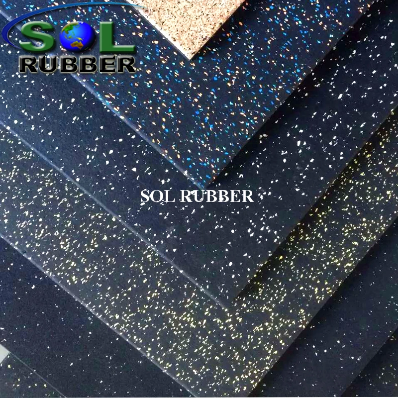 Sol High Quality Rubber Tiles Sports Exercise Flooring Interlocking Fitness Mats Gym Flooring