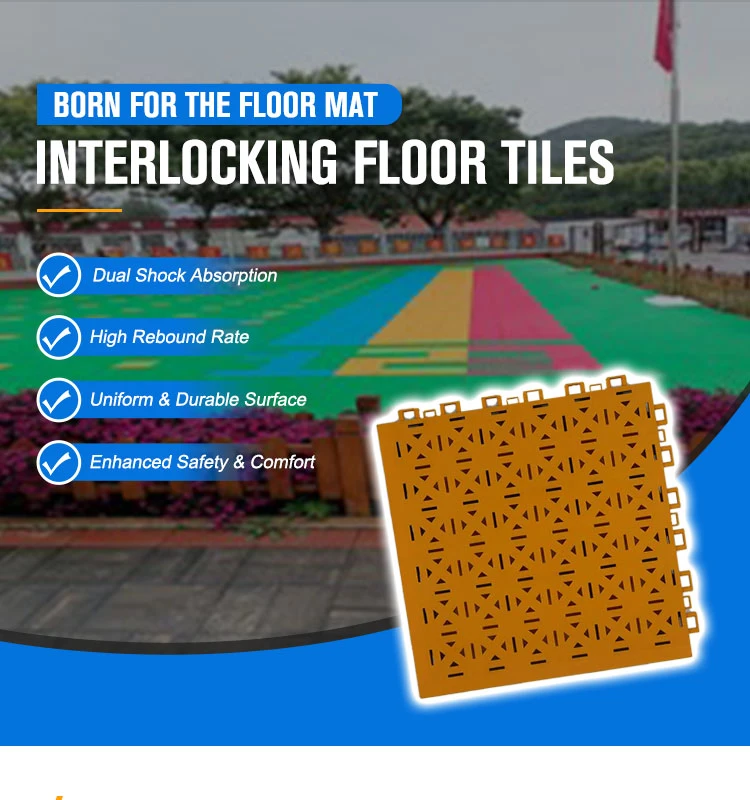 Premium Shock Absorbing Sports Floor Tile - Uniform Surface