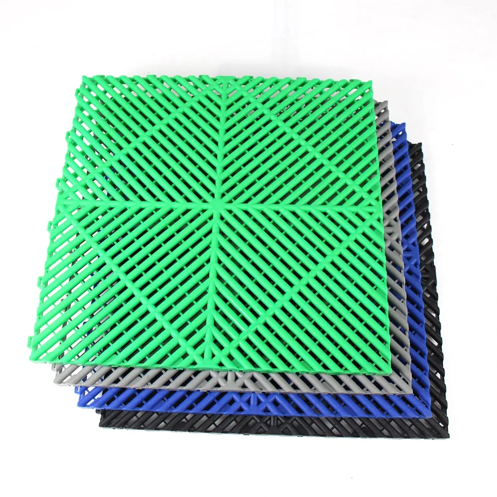 PVC Interlocking Garage Floor Tile for Car Parking Carwash Garage