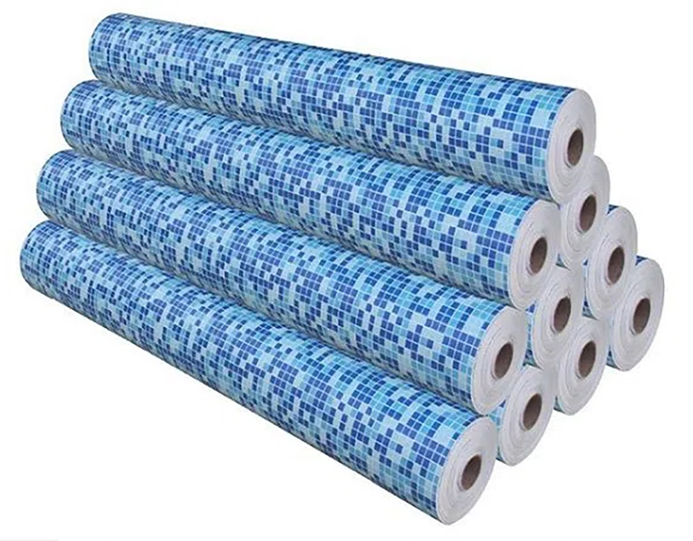 0.75mm PVC Plastic Liner with Anti-Slip Vinyl Material for Swimming Pool Liners