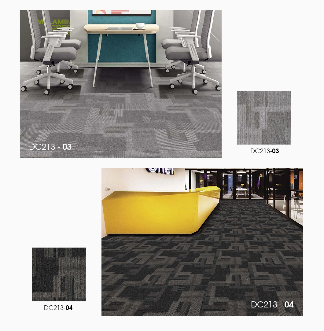 Factory Supply 2023 Hot Sale Tile Floor Carpet Buy Wool PVC Fire Retardant Carpet Tile