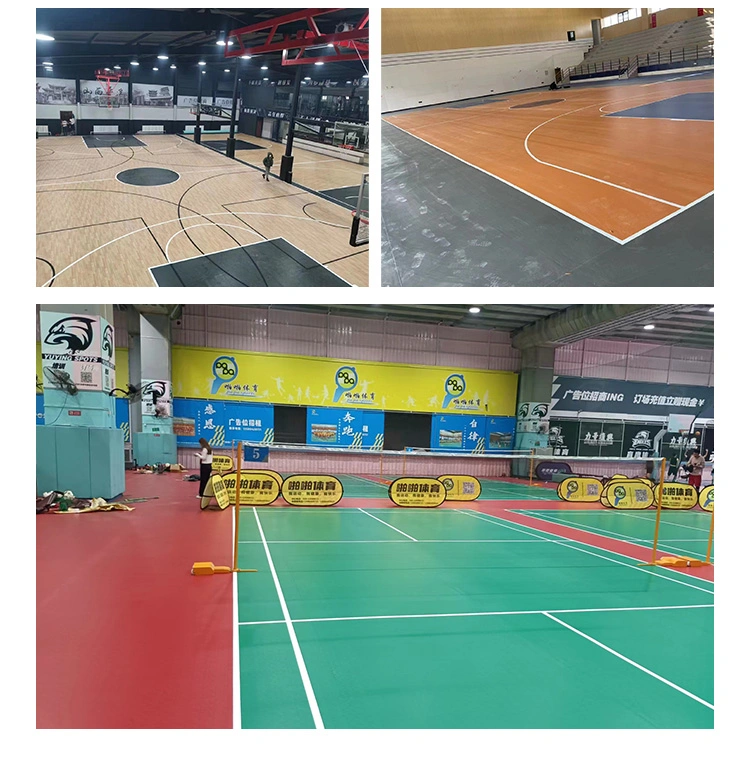 PVC Vinyl Flooring Indoor Playground Basketball Badminton Court Mat Sports Floor Court