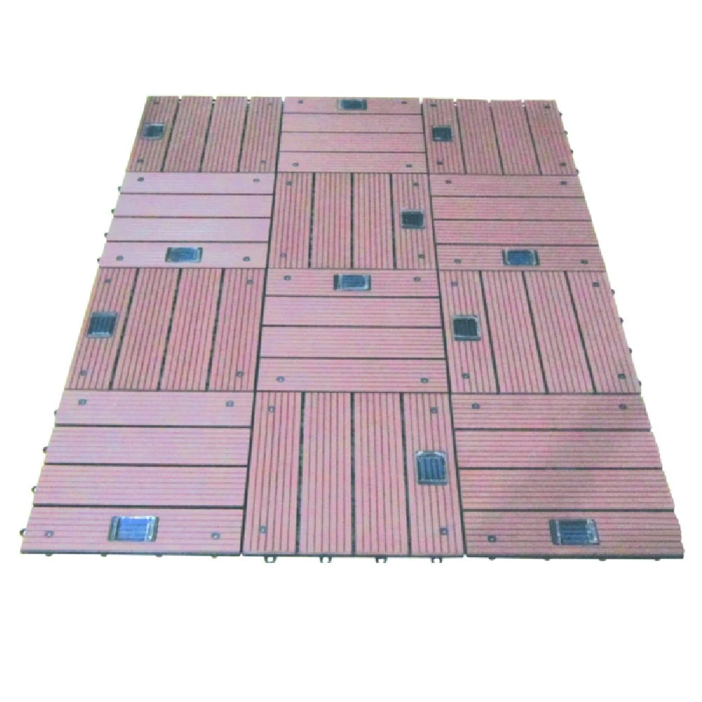 Popular Factory Direct Sale DIY Solar Tiles Roof Low Maintenance WPC Composite Interlocking Deck Tiles