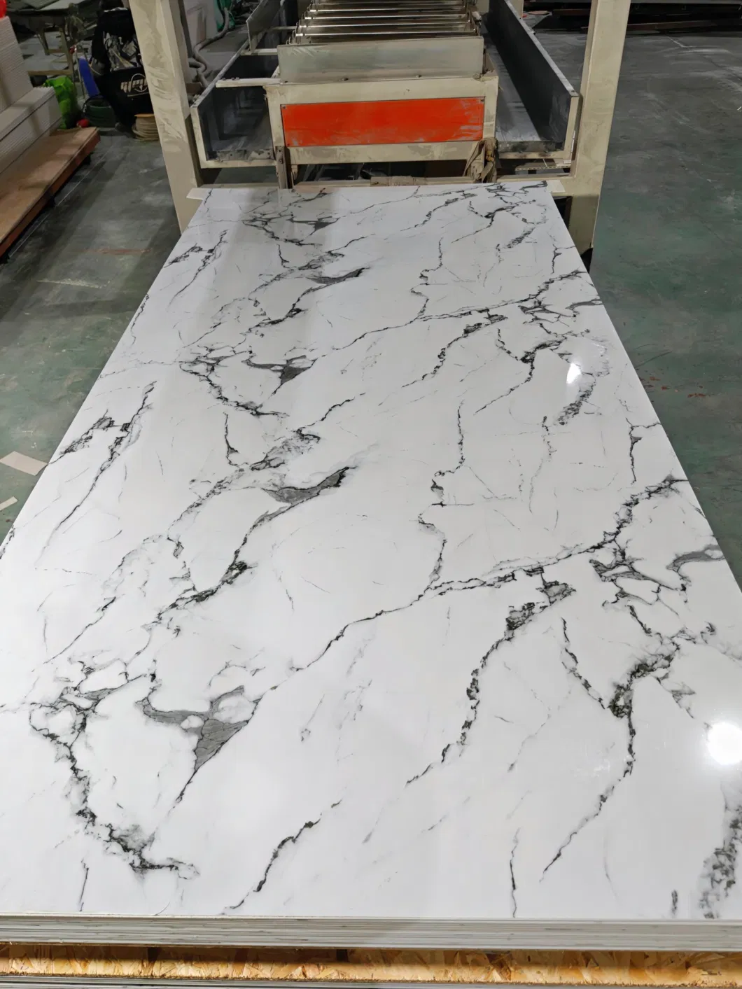 China Manufacturer 1220X2440mm High Glossy PVC Marble Sheet for Interior Wall Panel