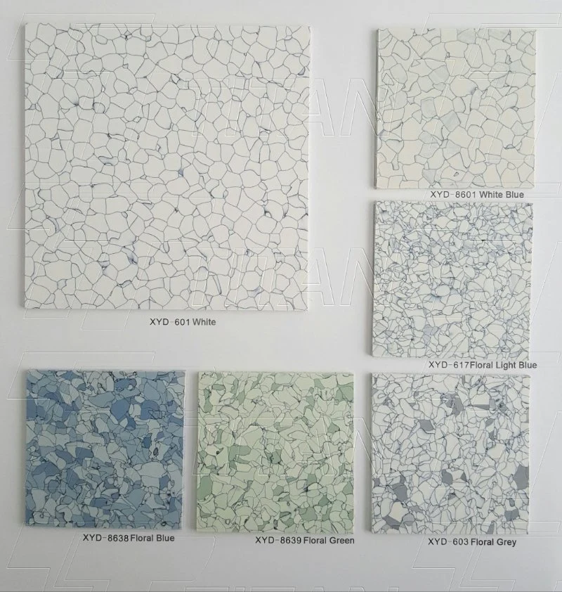 Anti-Static Homogenous PVC Vinyl Floor ESD Tiles for Electronic Factory