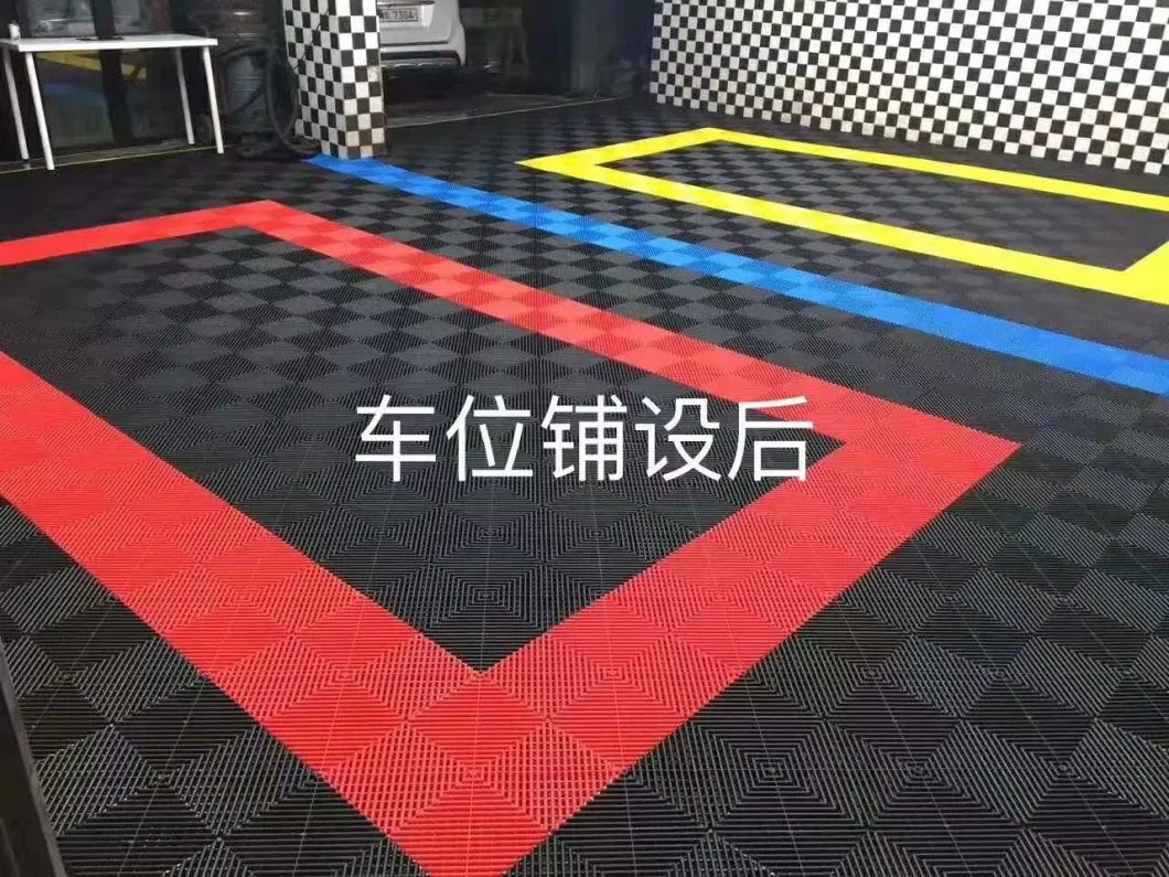 China Manufacture PVC Plastic Garage Modular Floor Interlocking Tiles Flooring