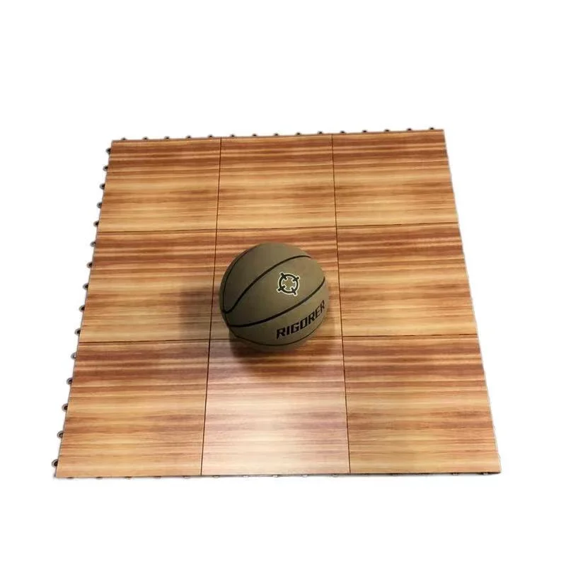 Wooden Look Surface Indoor Modular Tiles for Indoor Basketball Court Real Wood Look