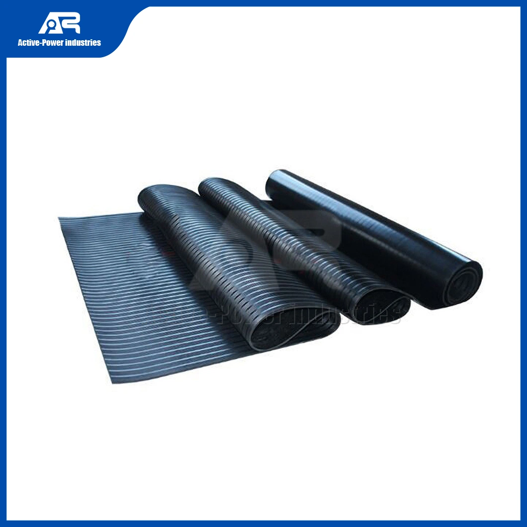 Gym Rubber Flooring Manufacturing Industrial Rubber Foor Mat China Industrial High Voltage Non-Slip Electrical Switchboard Sheet Damping Insulating Rubber Mat