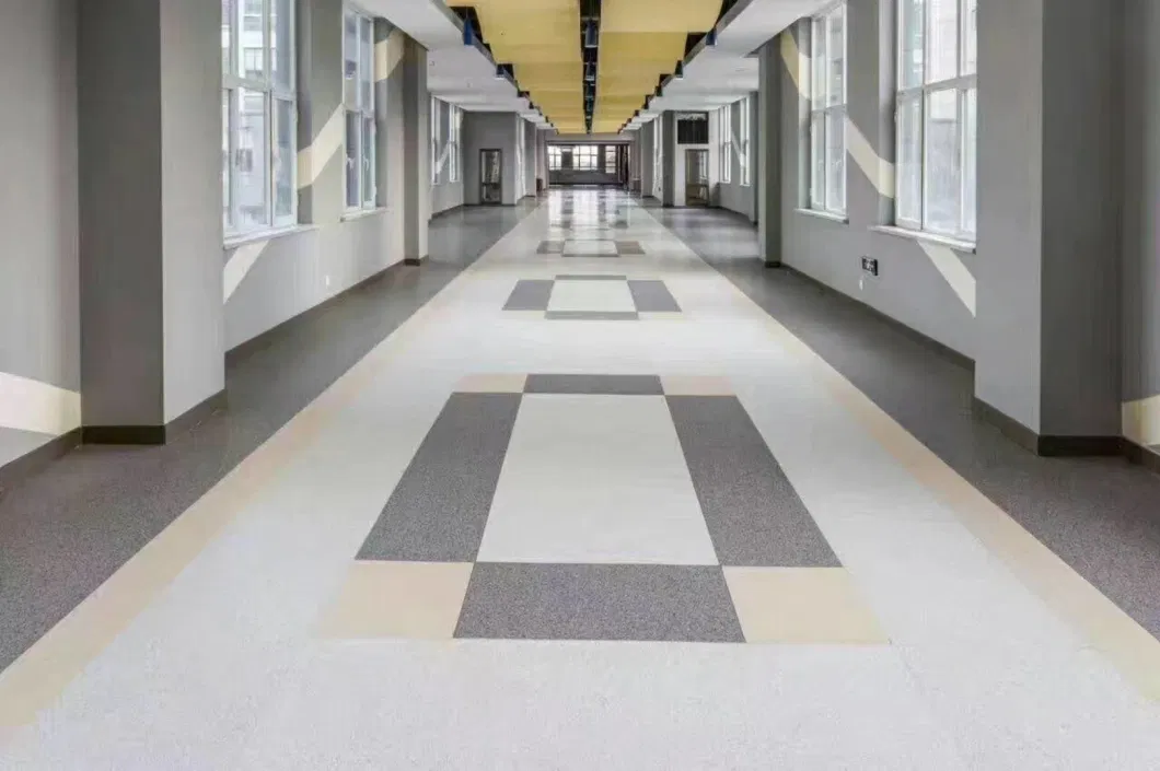 Sports PVC Roll Flooring Homogeneous Floor Tile Plastic Roll Flooring