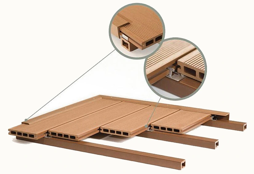 Popular Designed WPC Interlocking Decking/ WPC Composite Interlocking Decking Tiles