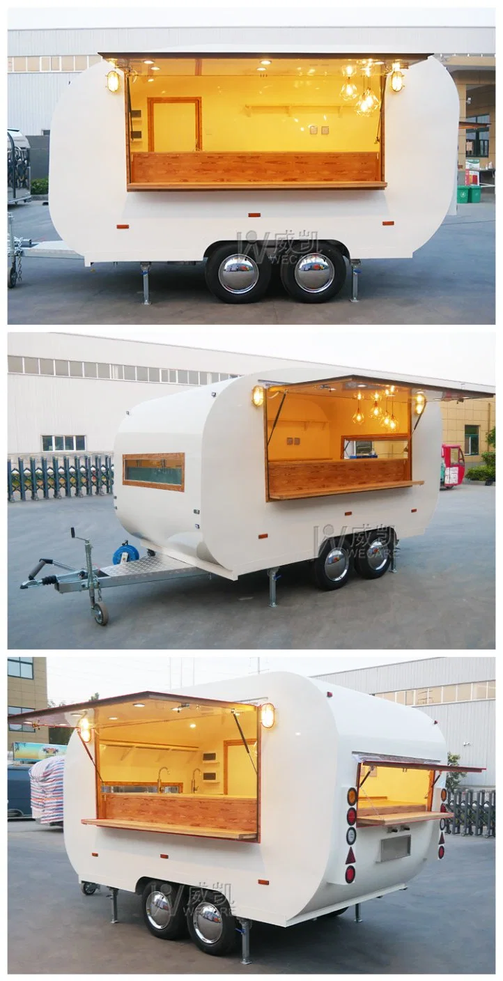 Wecare High Quality DOT Approved Vintage Food Trailer Espresso Coffee Trailer Mobile Food Truck Beer Bar