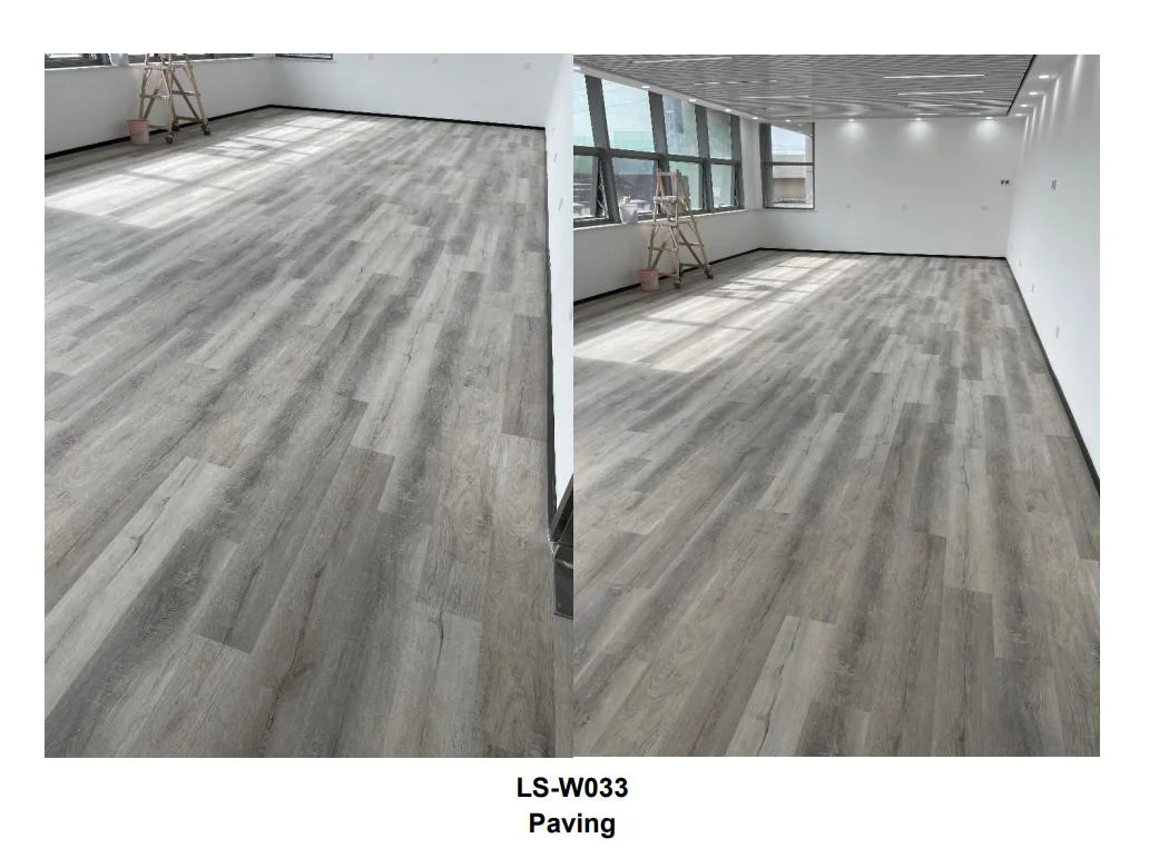 China Manufacturer Gl-W7200-4	Eucalyptus Wood Look Lime Powder PVC Composite Vinyl Spc Flooring