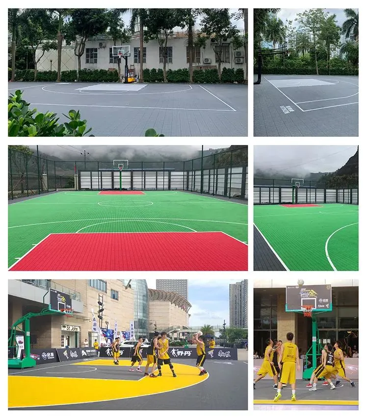 Gym Interlocking Sport Flooring Basketball Court Tile for Outdoor