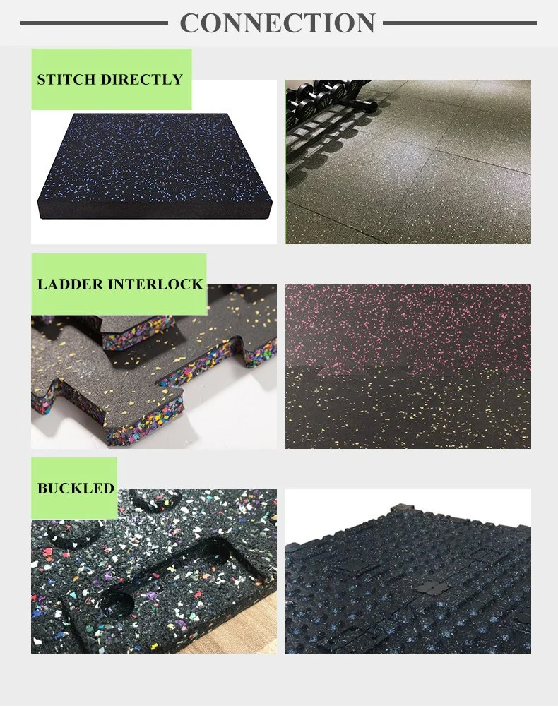 Factory Price Sports Mat Rubber Floor Tiles Garage Gym Flooring