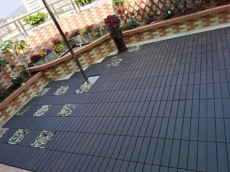 Wood Plastic Composite WPC Interlocking Decking Tile DIY Deck Tiles