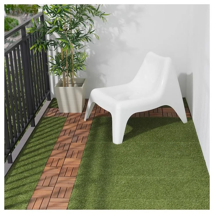 Garden Artificial Grass Interlocking Patio Flooring Decking DIY Decking Tiles