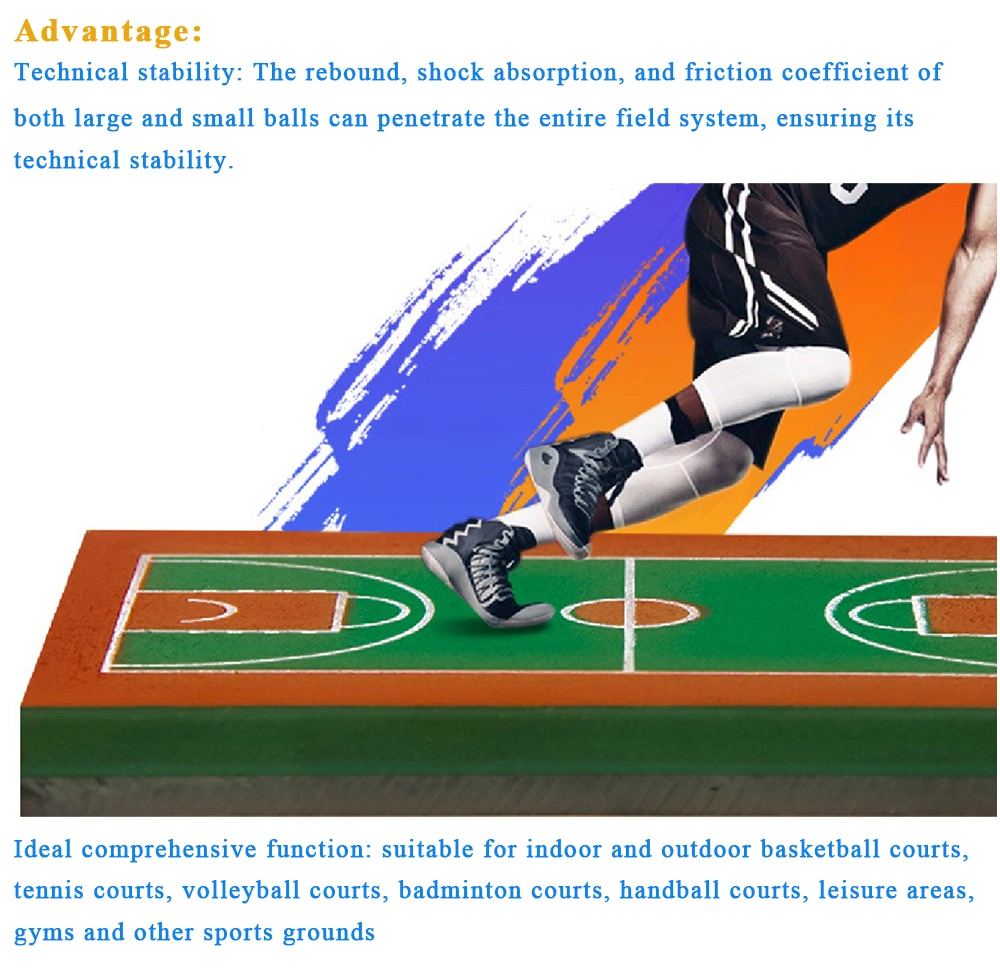 Durable Indoor and Outdoor Athletic Flooring Solutions: Spu and Silicone PU Options