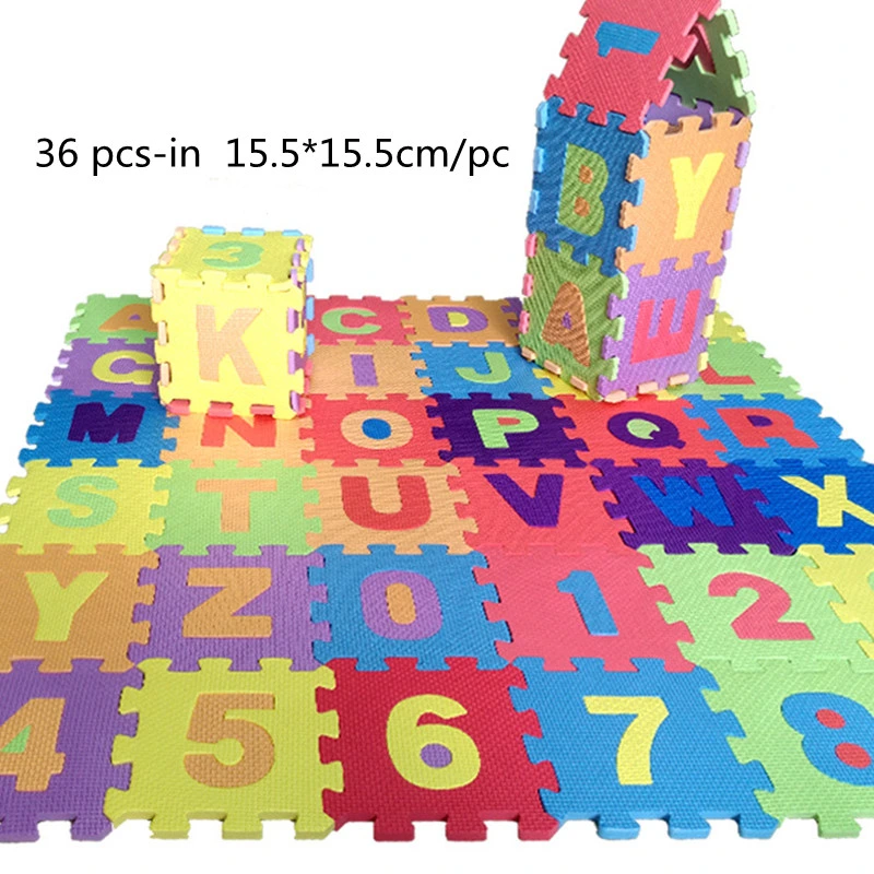 EVA Colorful Indoor Eco-Friendly Number and Letter Splicing Mat