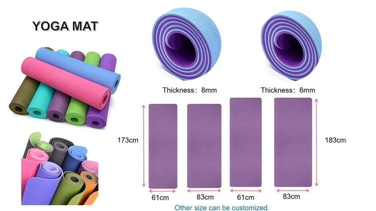 Custom Logo China Manufacturer Cheap Price High Density Anti Slip Washable Custom Made Fitness PU White Yoga Mat