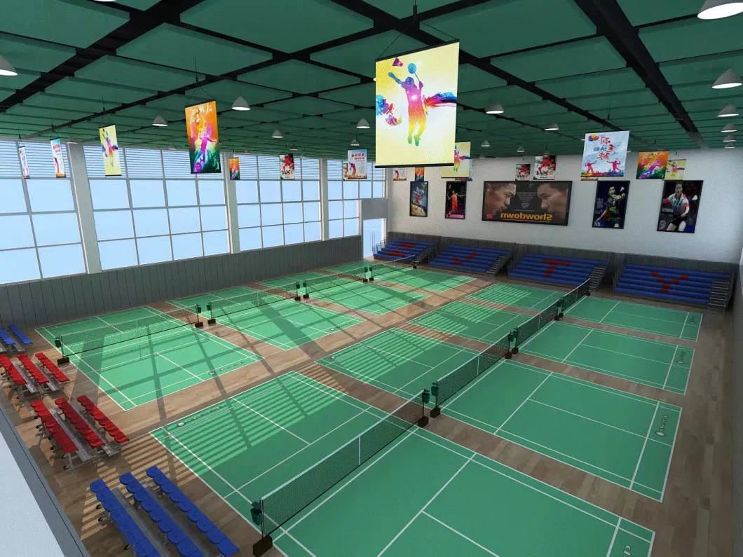 Indoor 2021 Tennis Court Cover and Badminton Flooring Mat PVC Sports Flooring