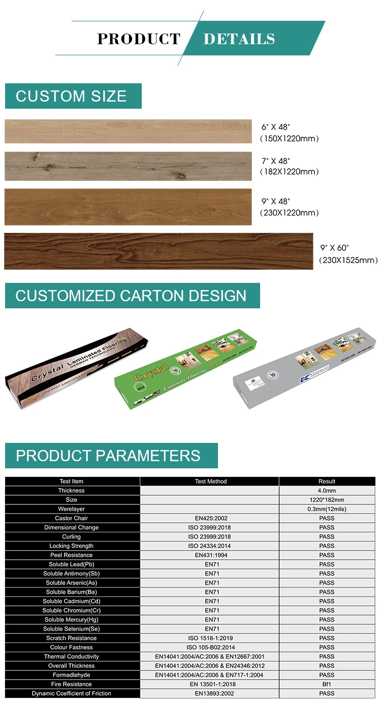 Spc PVC Tile Custom Logo OEM