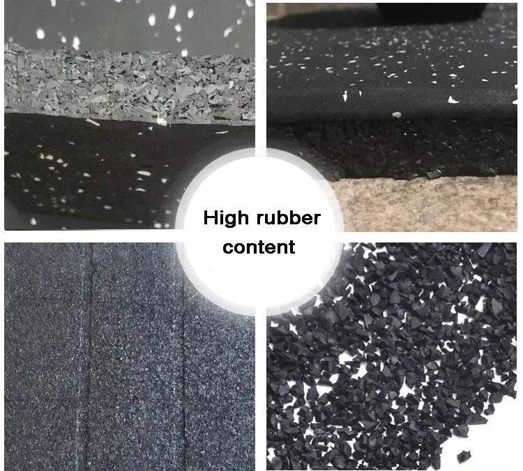 China Manufacturer Composite Rubber Flooring Rubber Tile Rubber Mat