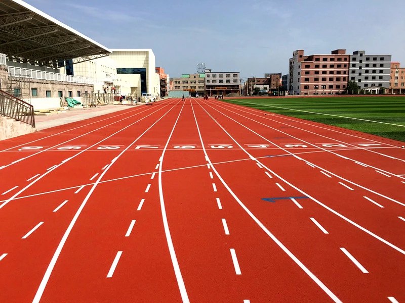 Iaaf Certificate 13mm Polyurethane Athletic Rubber Running Track Surface