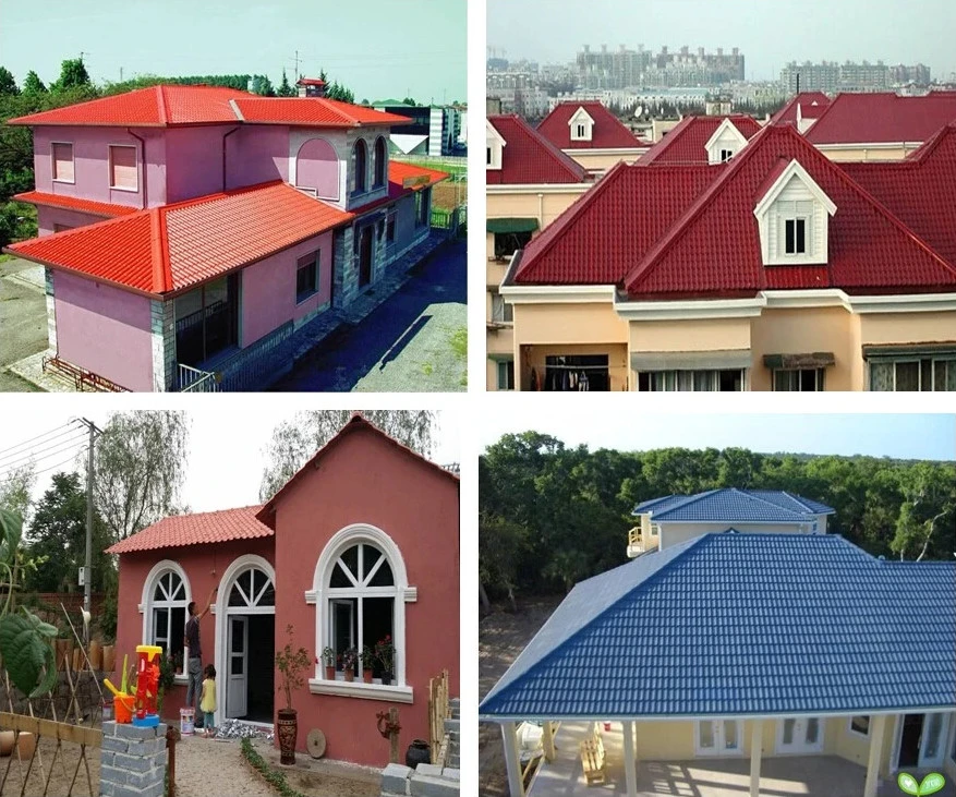 50 Years Life Time Easy Install ASA Coated Plastic Synthetic Resin Roof Tile