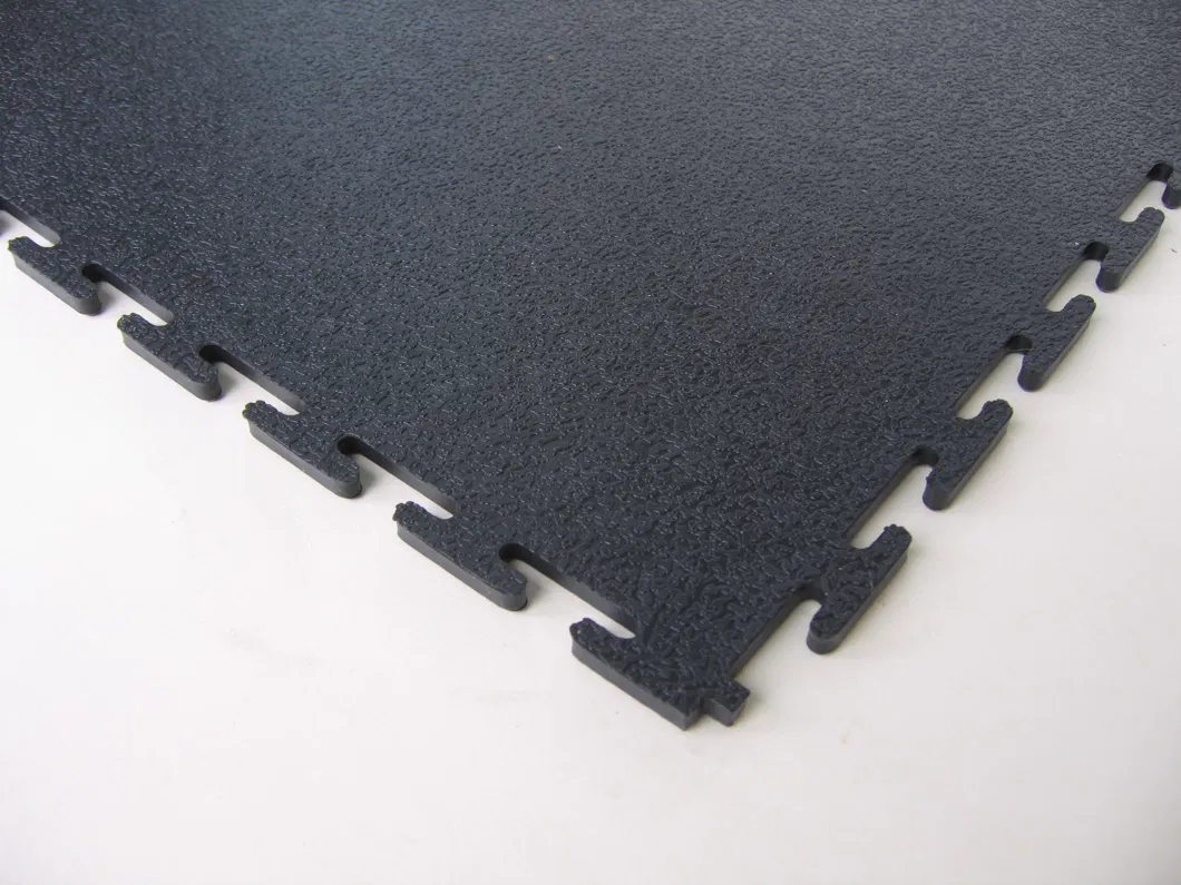 Poly 500X500 Blue Parking Garage Warehoue Fctory Flooring Matting Puzzle Interlocking Tile