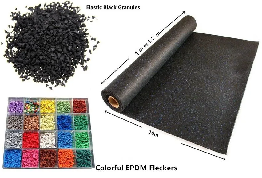 High Density EPDM Rubber Flooring Tile Commercial Used Floor Mats for Sports