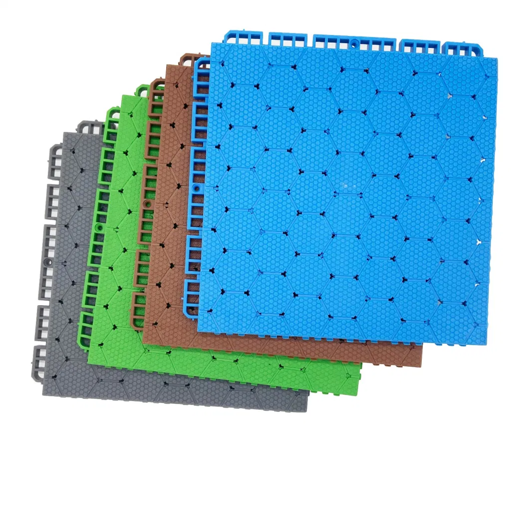 TPV Elastic Rubber Sports Flooring Basketball Sport Court Tiles