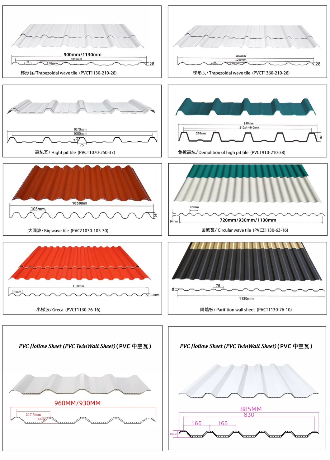 Plastic Roof Tile Supplier OEM Manufacturer PVC Roof Tile