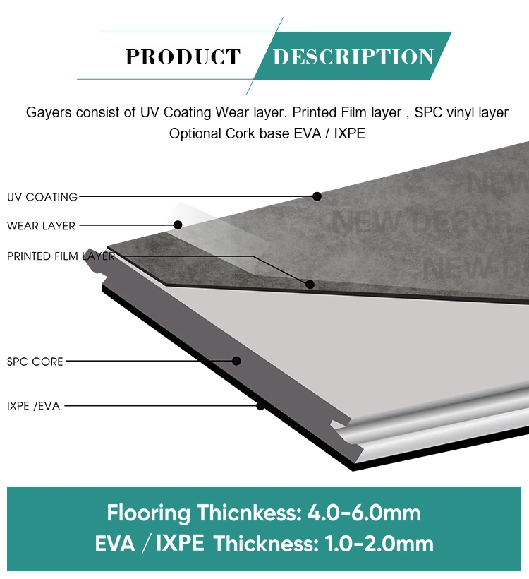 Spc PVC Tile Custom Logo OEM