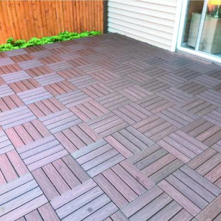 Modern Design DIY Wood Plastic Composite WPC Deck Tiles