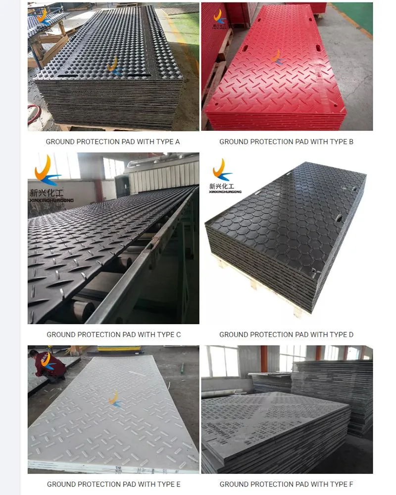 China Manufacturer 4X8 HDPE Black Diamond Plate Floor Mat for Ezgo