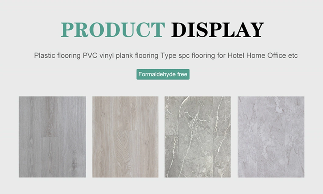 Wholesale Non-Slip Commercial Indoor PVC Laminated Vinyl Floor Tile/ Spc Flooring