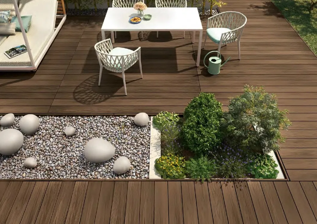 PVC Floor Outdoor Interlocking WPC Composite Decking Tiles Board Panel Floor