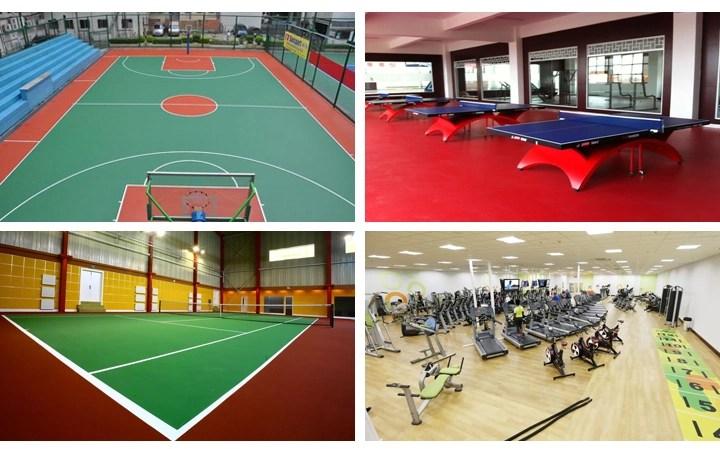 Colorful Indoor PVC Sport Badminton Flooring