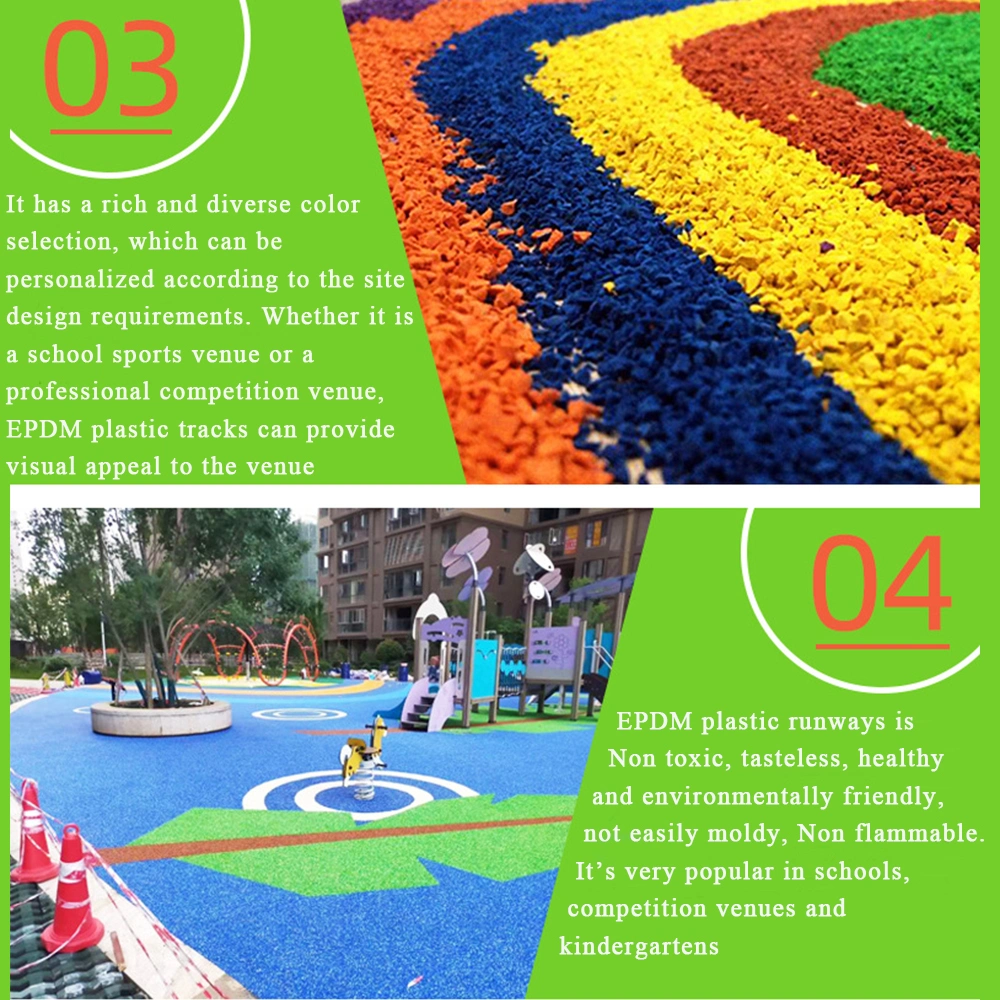 Hot Selling EPDM Synthetic Rubber Running Trackr Ubber Floor for Athletic Flooring