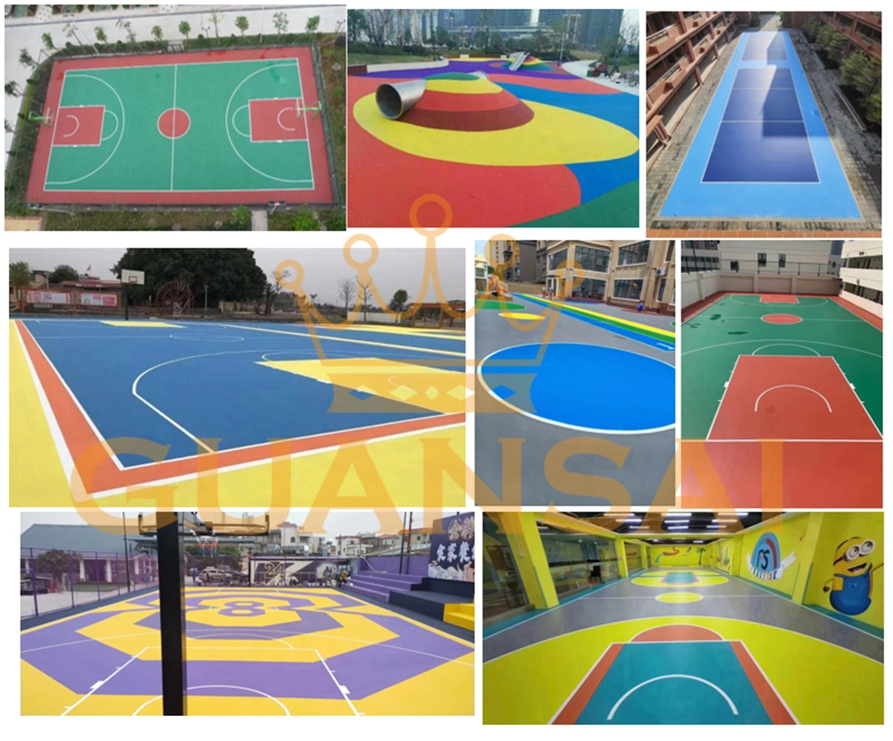 Durable Indoor and Outdoor Athletic Flooring Solutions: Spu and Silicone PU Options