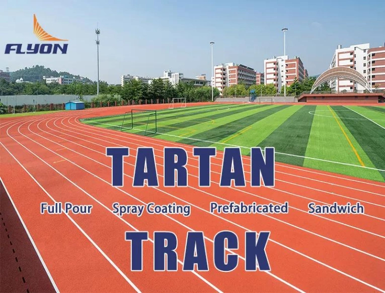 Spray Coat Running Athletic Track Synthetic Surfaces for Athletic