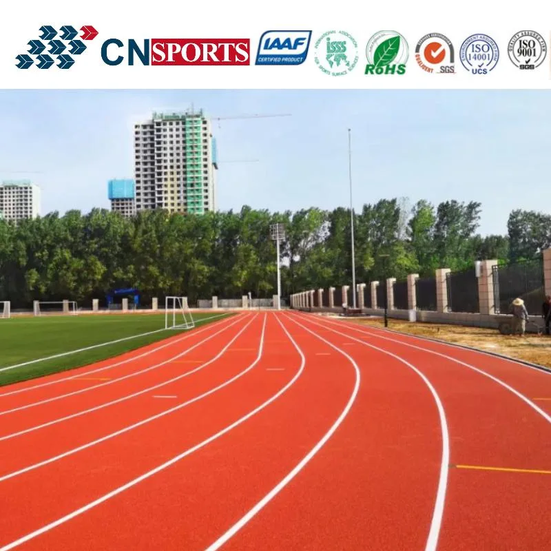 Iaaf Approved Tartan Athletic Sandwich Spraycoating Runway Track PU Rubber Sport Flooring