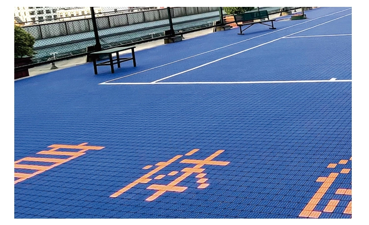 Interlocking PP Sports Floor Tile for Badminton Basketball Volleyball Court