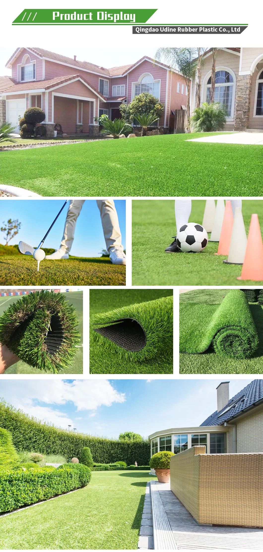 Artificial Grass Decking Tiles Synthetic Turf Tile Artificial Wood Grass Tile Interlocking